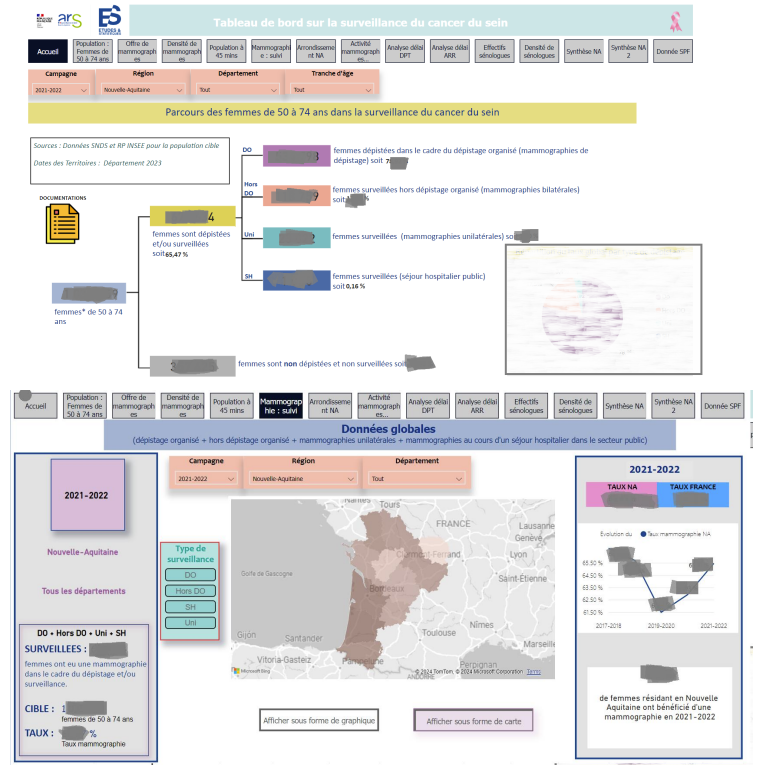 Data Visualisation pour la Surveillance du Cancer du Sein